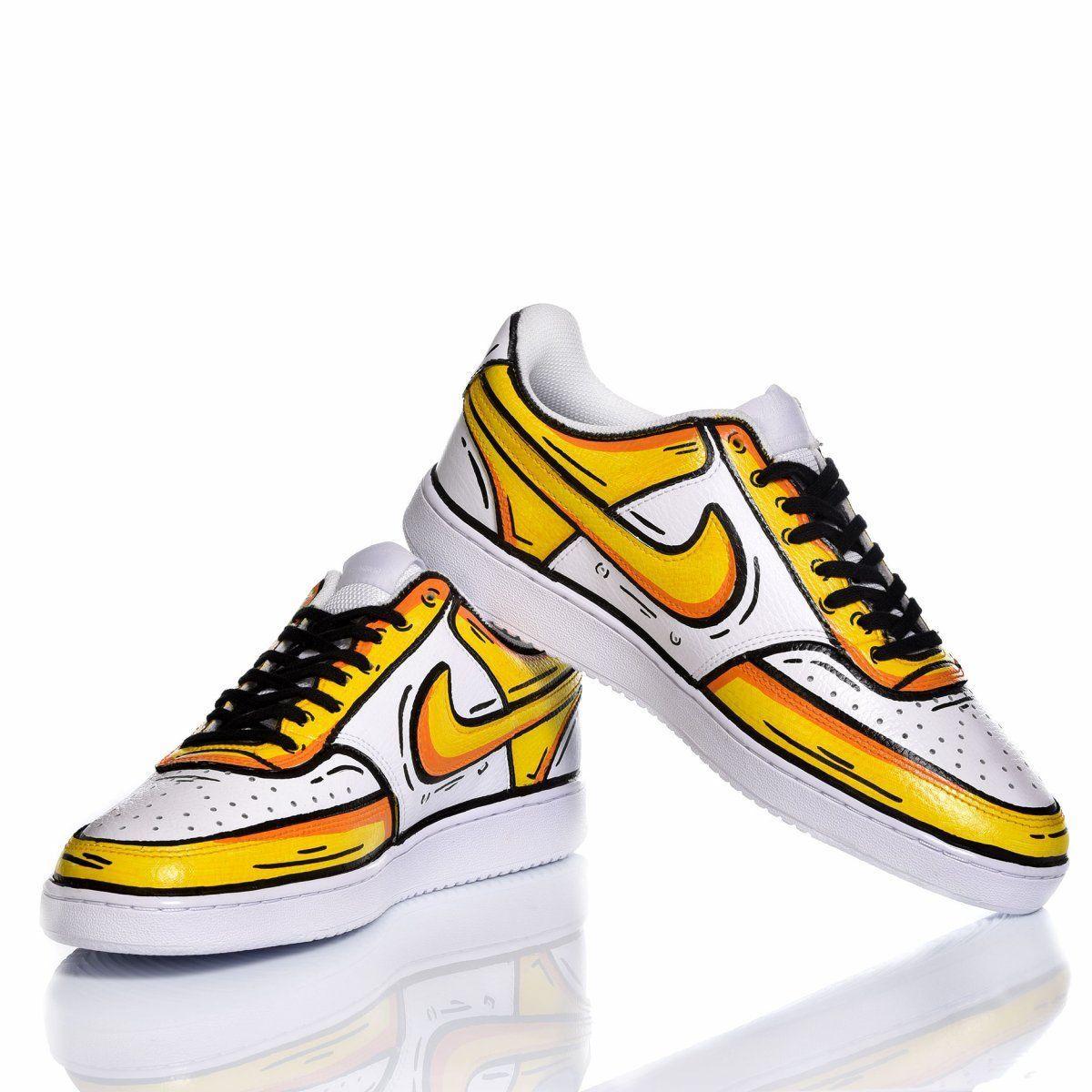 nike black yellow sneakers