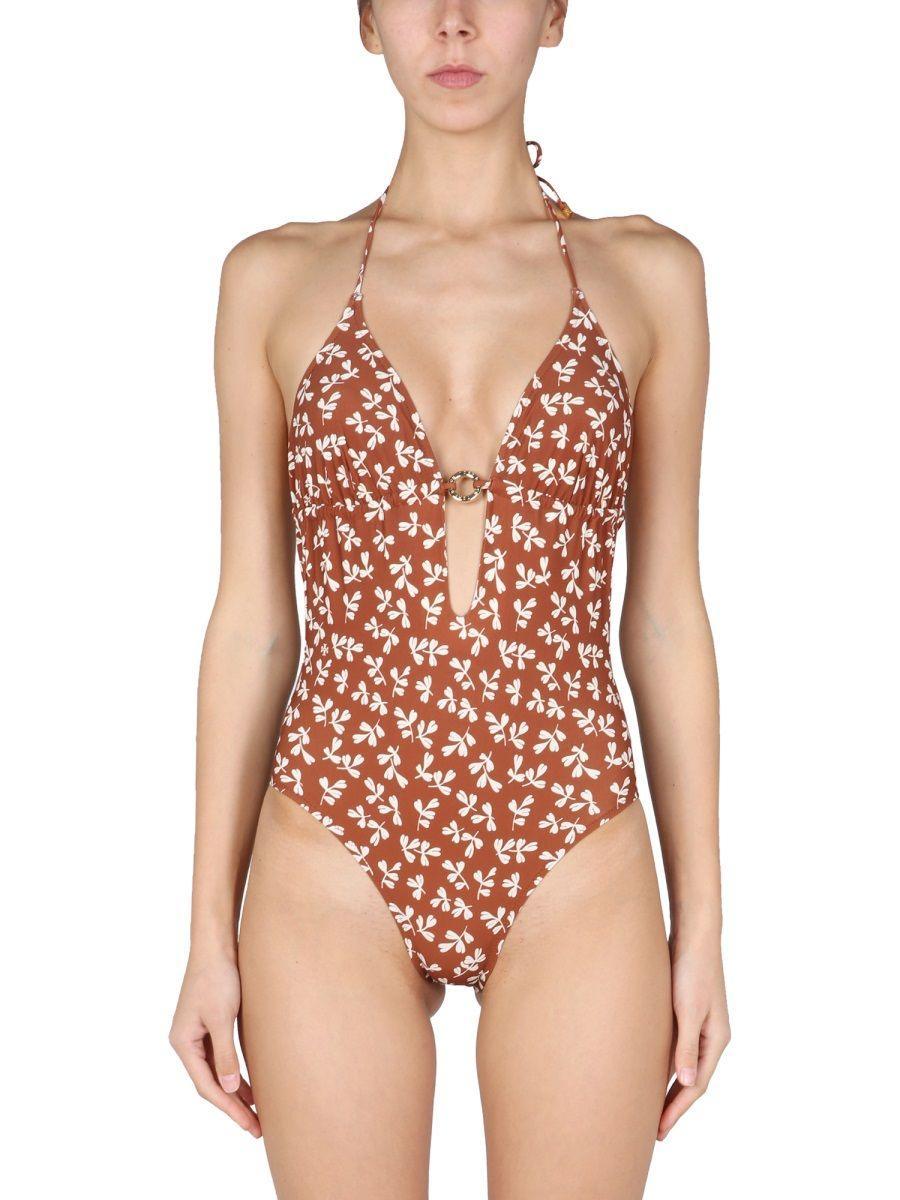 TORY BURCH TORY BURCH BROWN ONE-PIECE SUIT