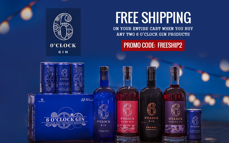 FREE SHIPPING When you Buy 6 Oclock Gin Online at CaskCartel.com