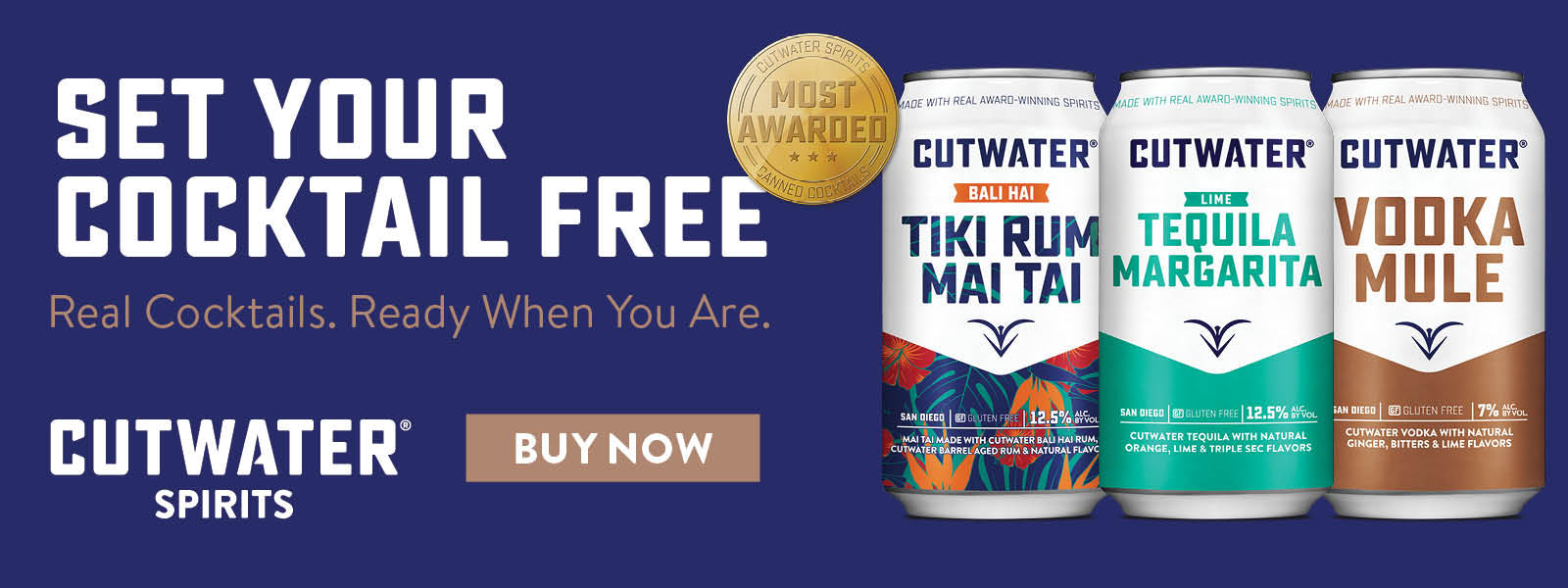 Buy Cutwater Spirits, Cocktails Cans, Whiskey, Tequila, Vodka and Gin Online at CaskCartel.com