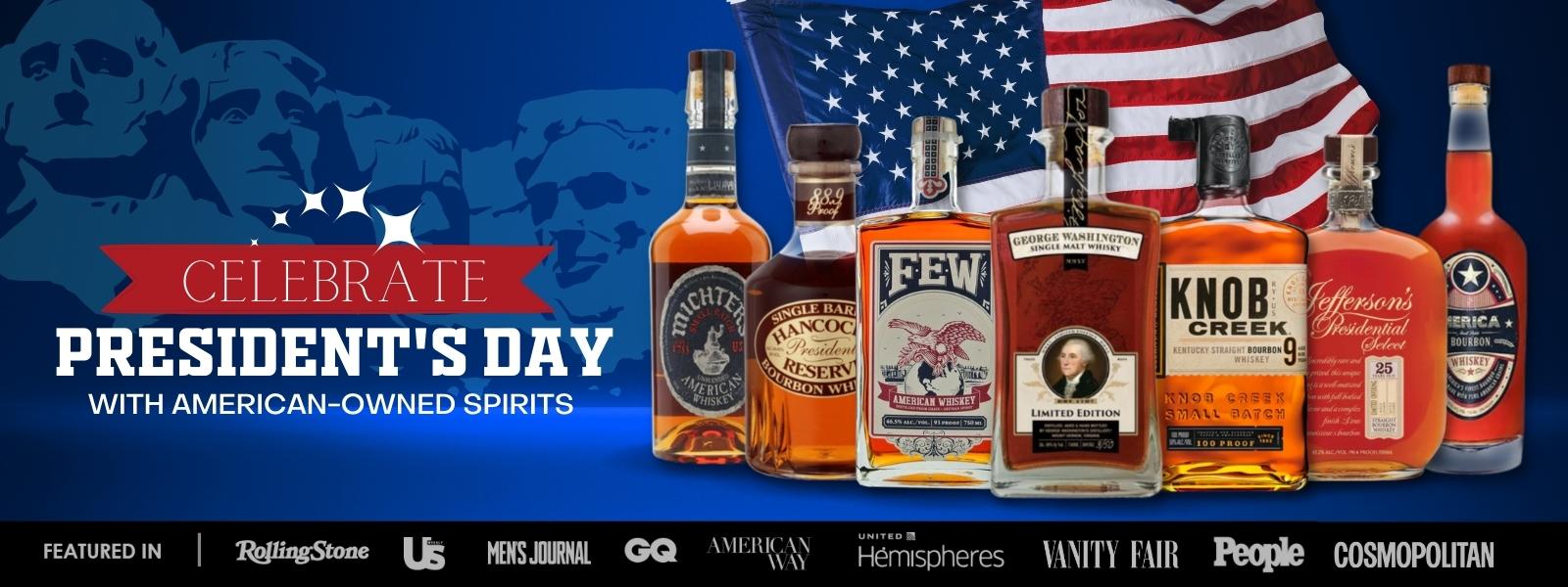 Buy Presidents Day Themed Whiskey, Tequila, Vodka, Rum Online at CaskCartel.com