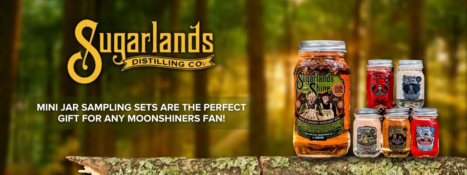 Buy Sugarlands Moonshine Whiskey Mini Jar Sample Sets Online at CaskCartel.com