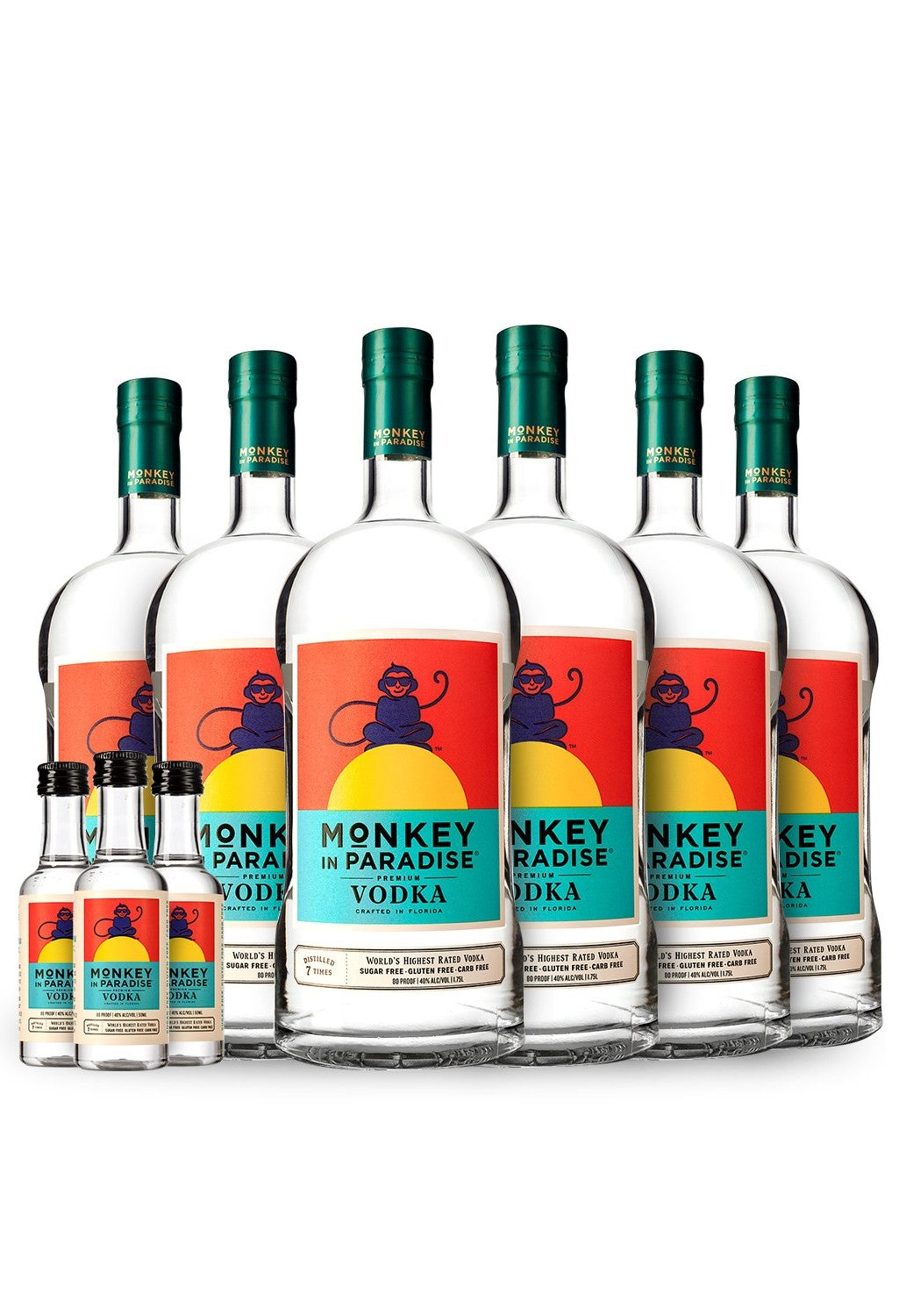 Monkey In Paradise Vodka 6-Pack Case