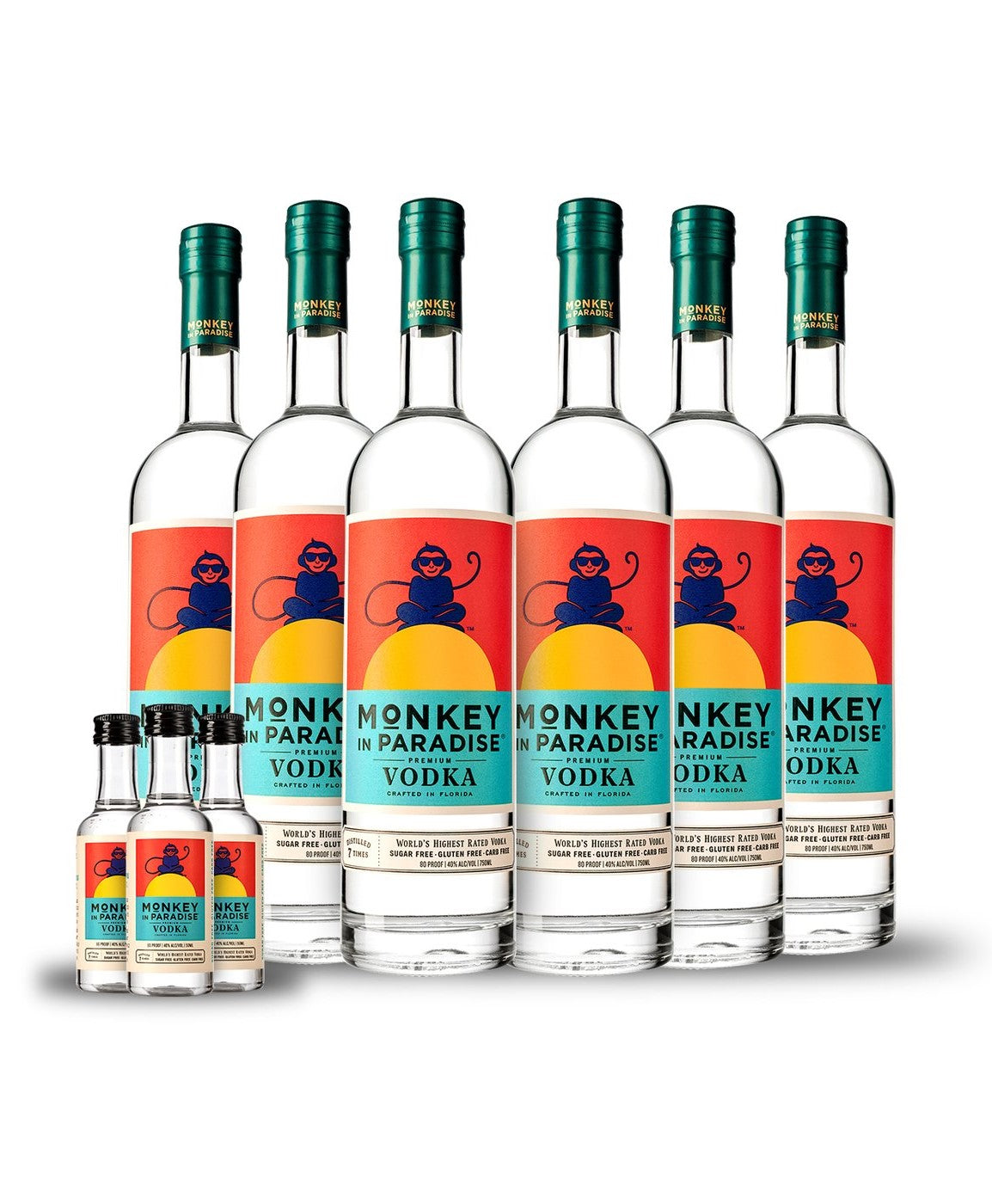 Monkey In Paradise Vodka 6-Pack Case