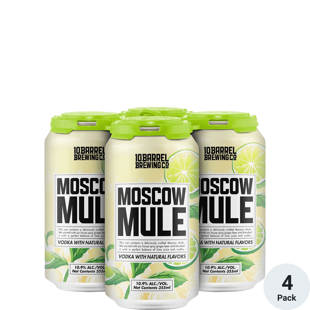 10 Barrel Moscow Mule Ready To Drink Cocktail (4) Pack Cans