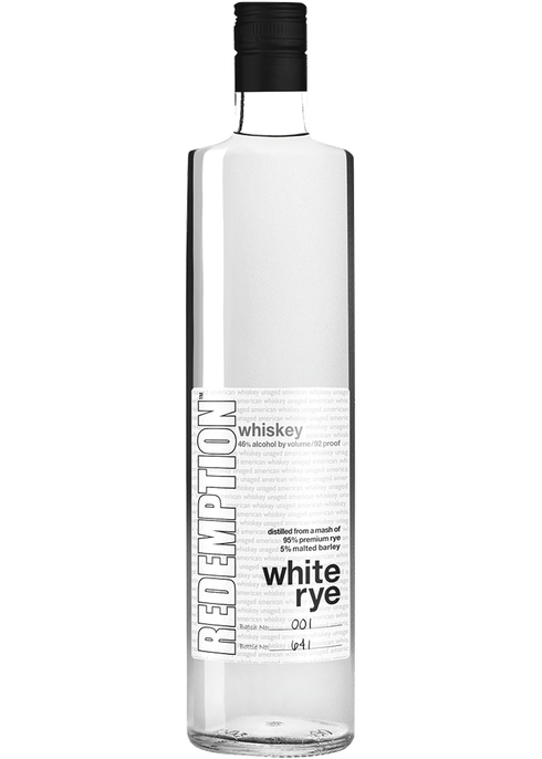 Buy Redemption White Rye Whiskey Recommended At Caskcartel Com