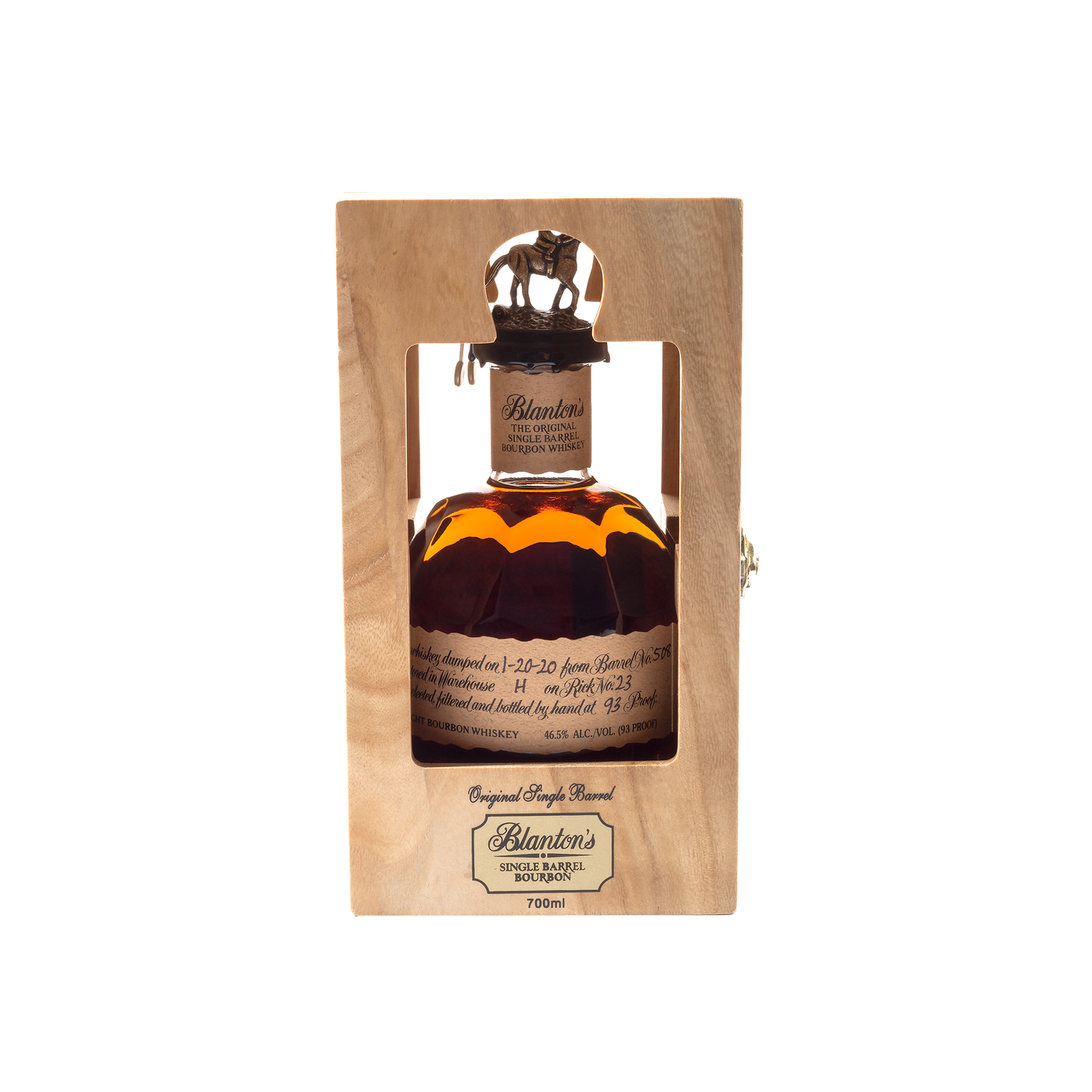 [BUY] Blanton's Original Single Barrel | FULL COMPLETE WOODEN BOX HORSE ...