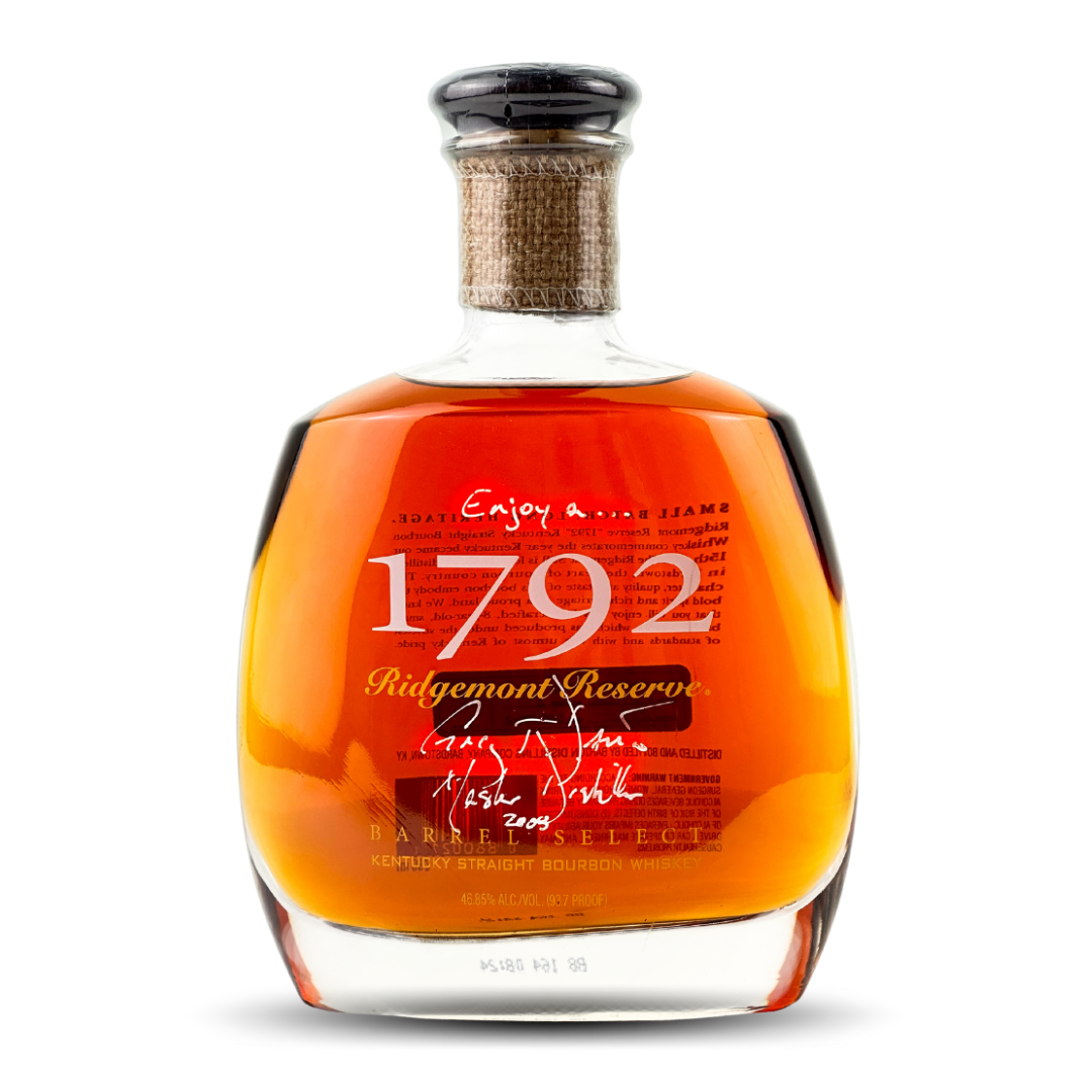 1792 Ridgemont Reserve Kentucky Straight Bourbon Whiskey | Signed by Master Distiller Greg Davis