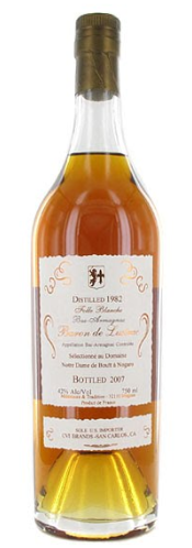 1989 Baron de Lustrac Domaine de Courros Folle Blanche Bas Armagnac Liqueur