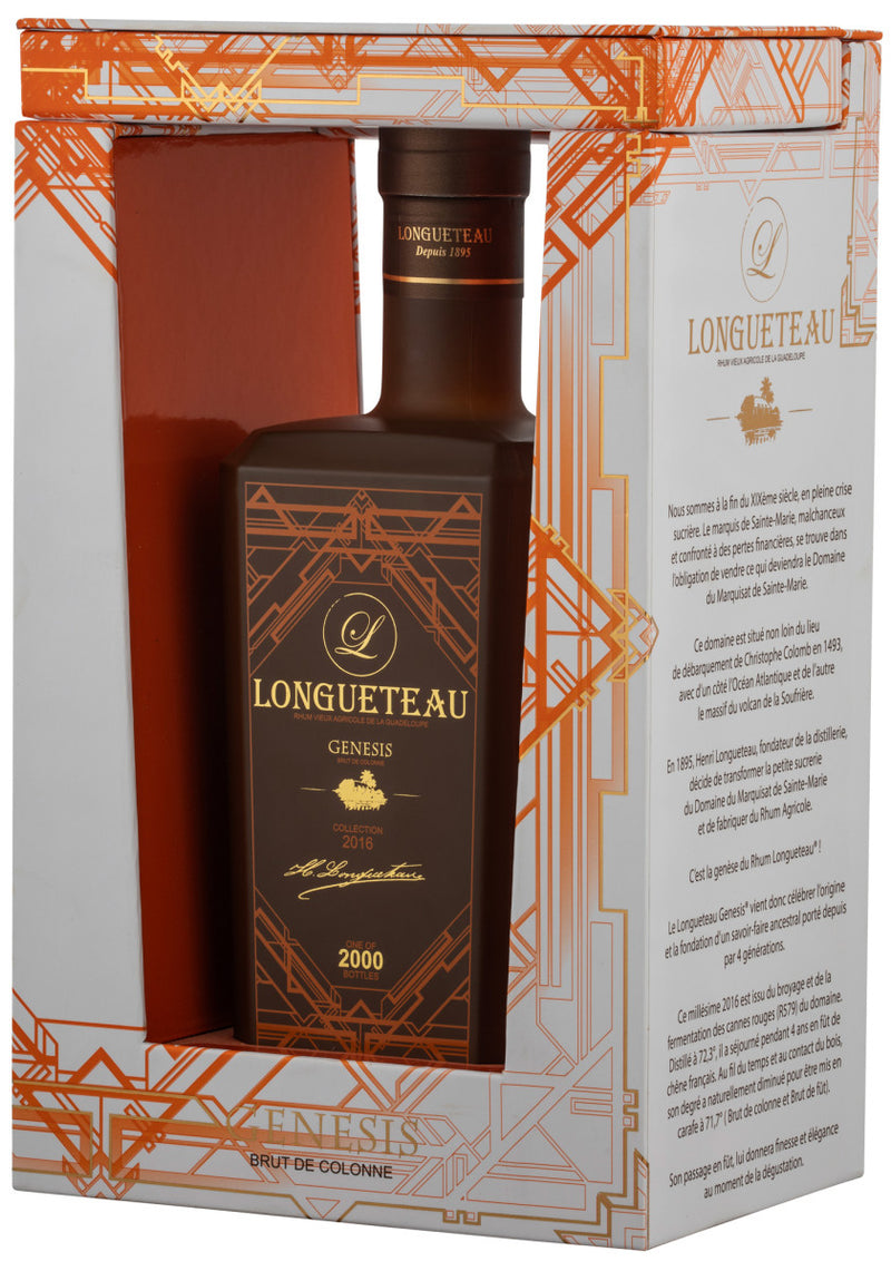 ontwikkeling beginsel Zeeanemoon BUY] Longueteau Genesis Batch 2016 Vieux - Excellence Rum | 700ML at  CaskCartel.com
