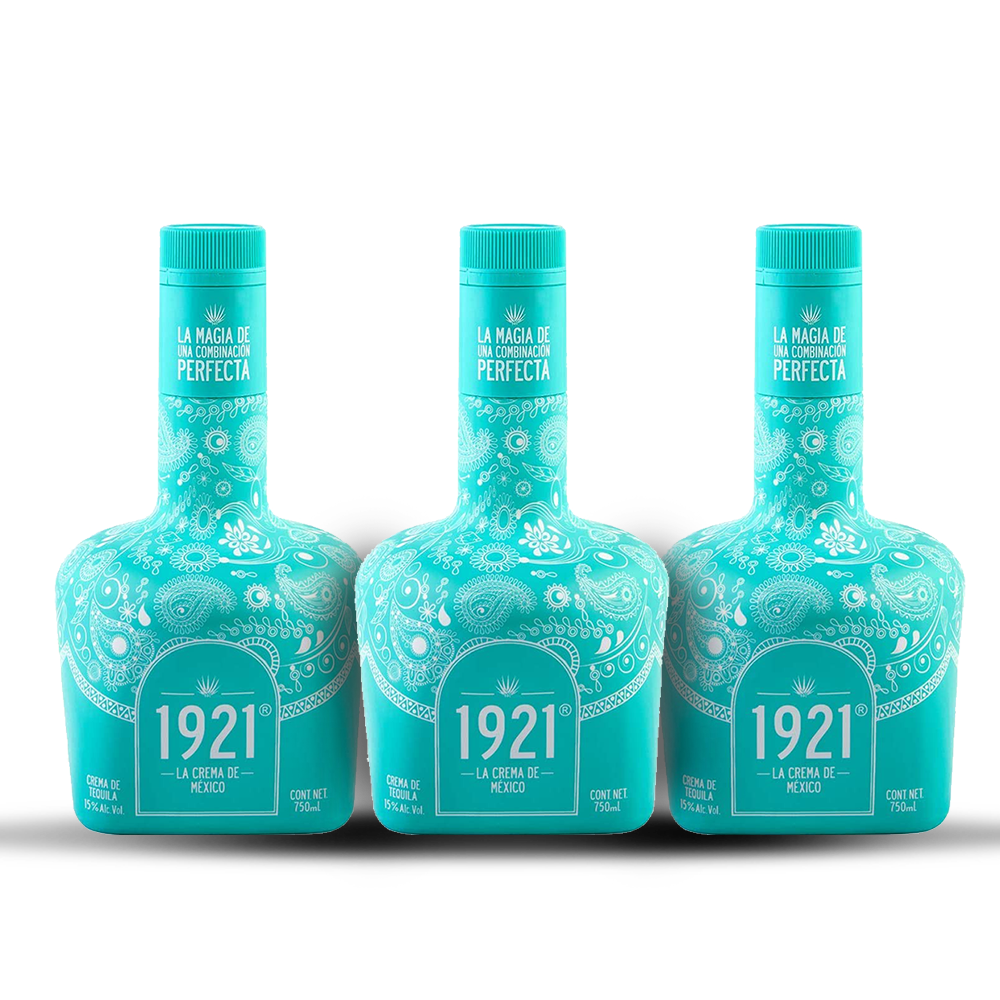 [BUY] 1921 Crema De Mexico Blue Tequila (3) Bottle Bundle at CaskCartel.com