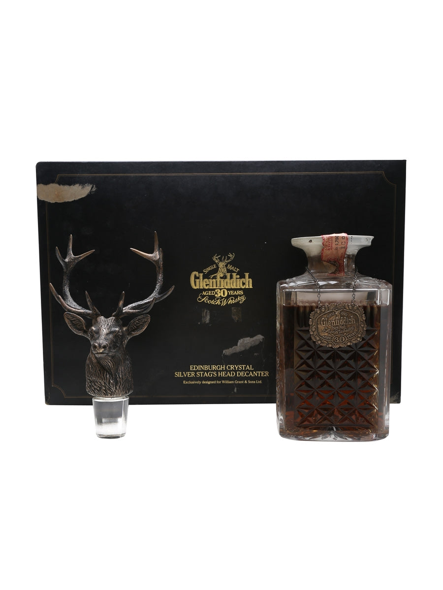 [BUY] Glenfiddich 30 Year Old Silver Stag Decanter Bot.1980s Speyside ...