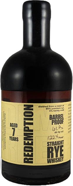 Buy Redemption 7 Year Old Barrel Proof Straight Rye Whiskey At Caskcartel Com