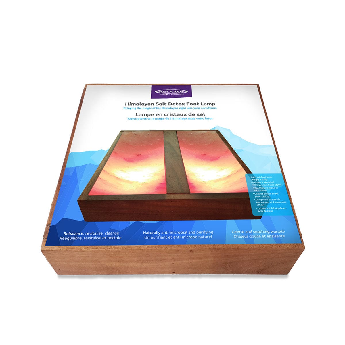 foot detox pure himalayan salt lamp