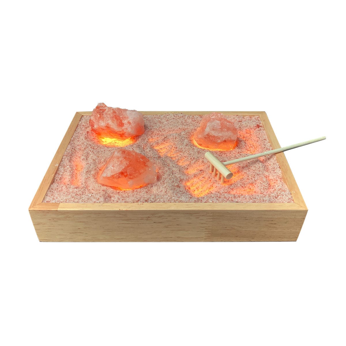 led himalayan salt zen garden