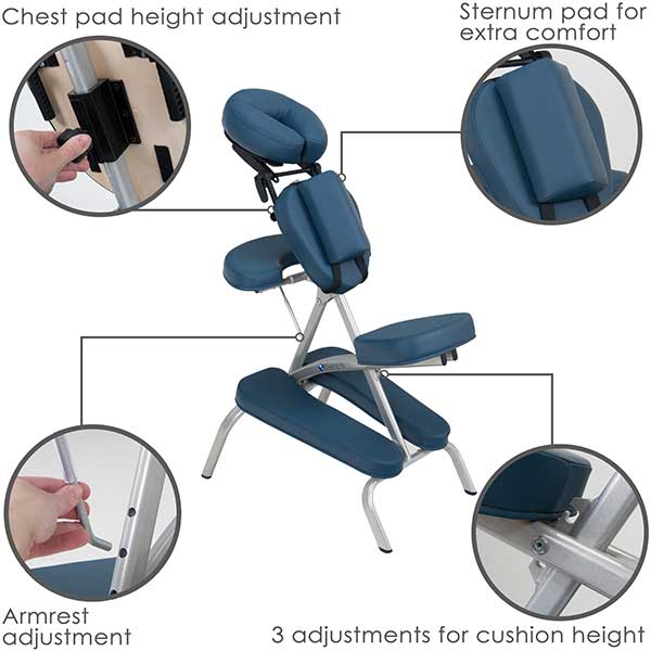 earthlite vortex portable massage chair package