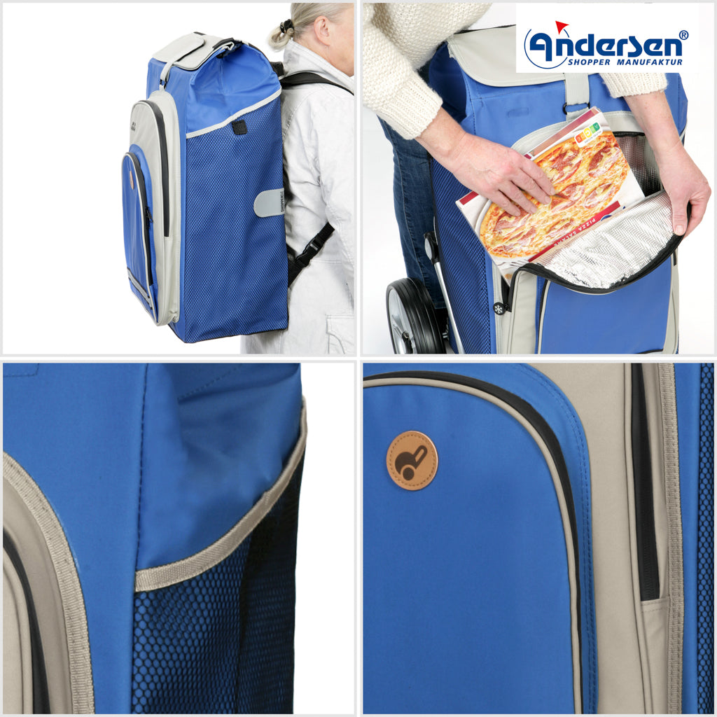 Andersen Shopper Einkaufstrolley Hydro Blau Wien-6