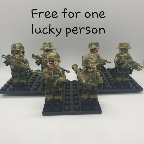 comaptible with lego army soldiers