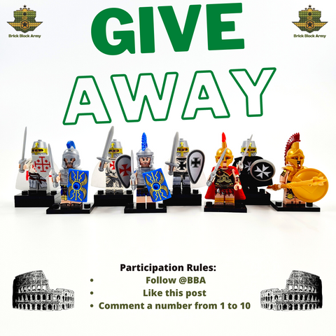 Ancient Spartan + Roman soldiers and Soldiers of the Catholic Orders figures giveaway