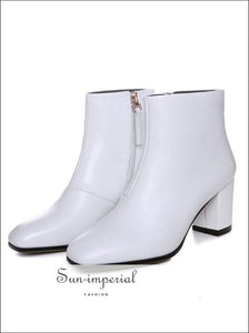 genuine leather ankle boots womens