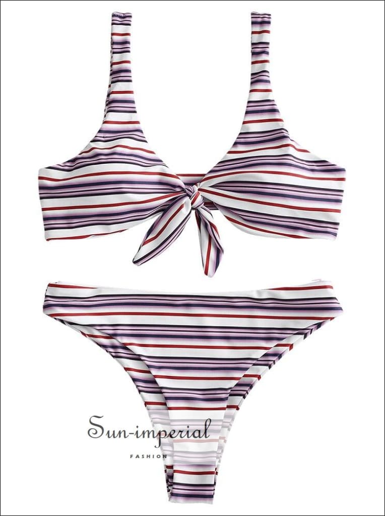 striped bathing suit top