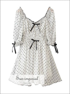 black and white heart print dress