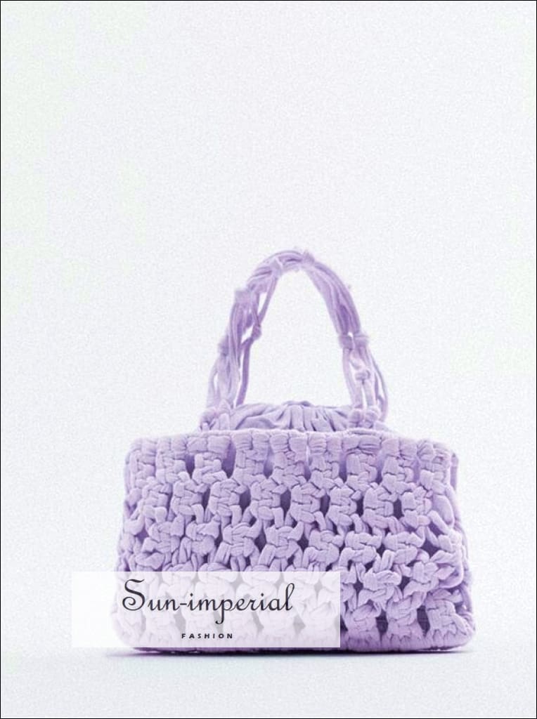 Handmade Crochet Bag with Cotton Thread with Gray, Black and Ora Stock  Image - Image of crochet, grandmother: 108726221