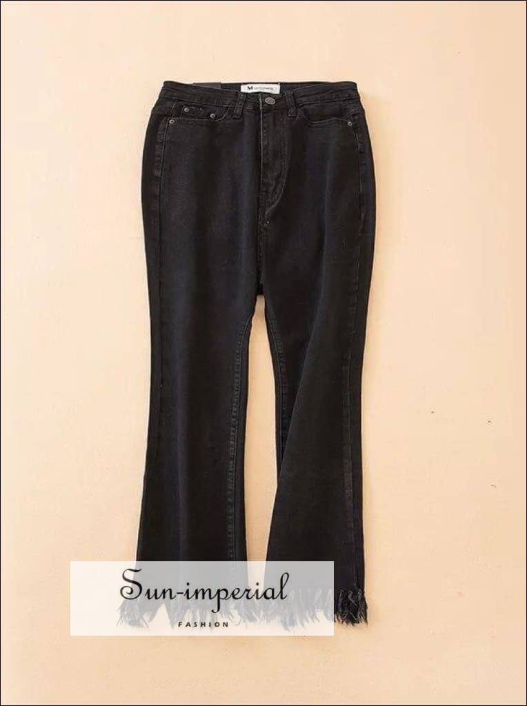 ankle length flare jeans