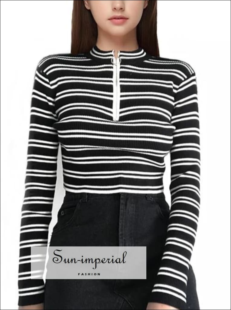 half zip crop jumper