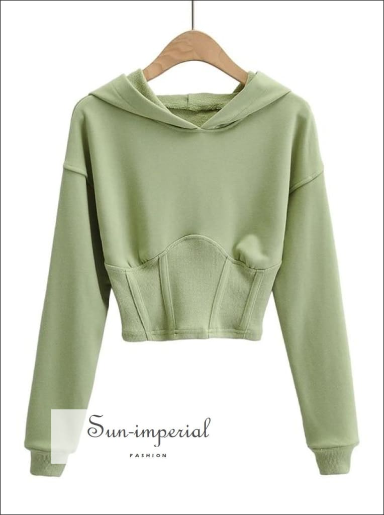 cinched waist sweatshirt