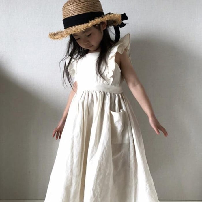 Baby Girls White Ruffles Causal Princess Dress