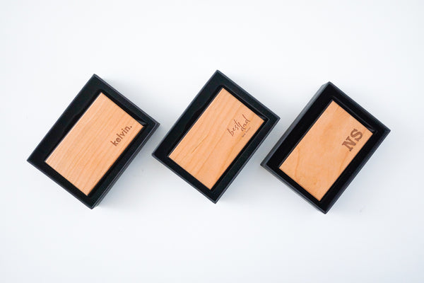 laser engraved card holders