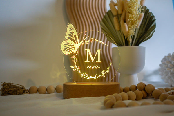 Butterfly Night Light for Kids