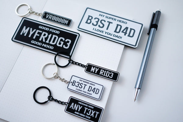 Personalised NZ Number Plate Keychain Personalised Gift NZ