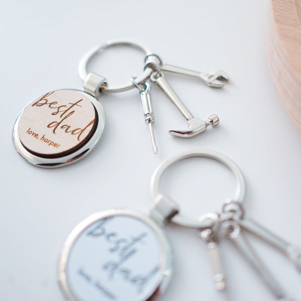 Personalised Father's Day Keychains | Oh Craft NZ