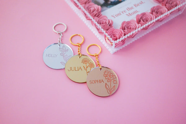 personalised acrylic keychain