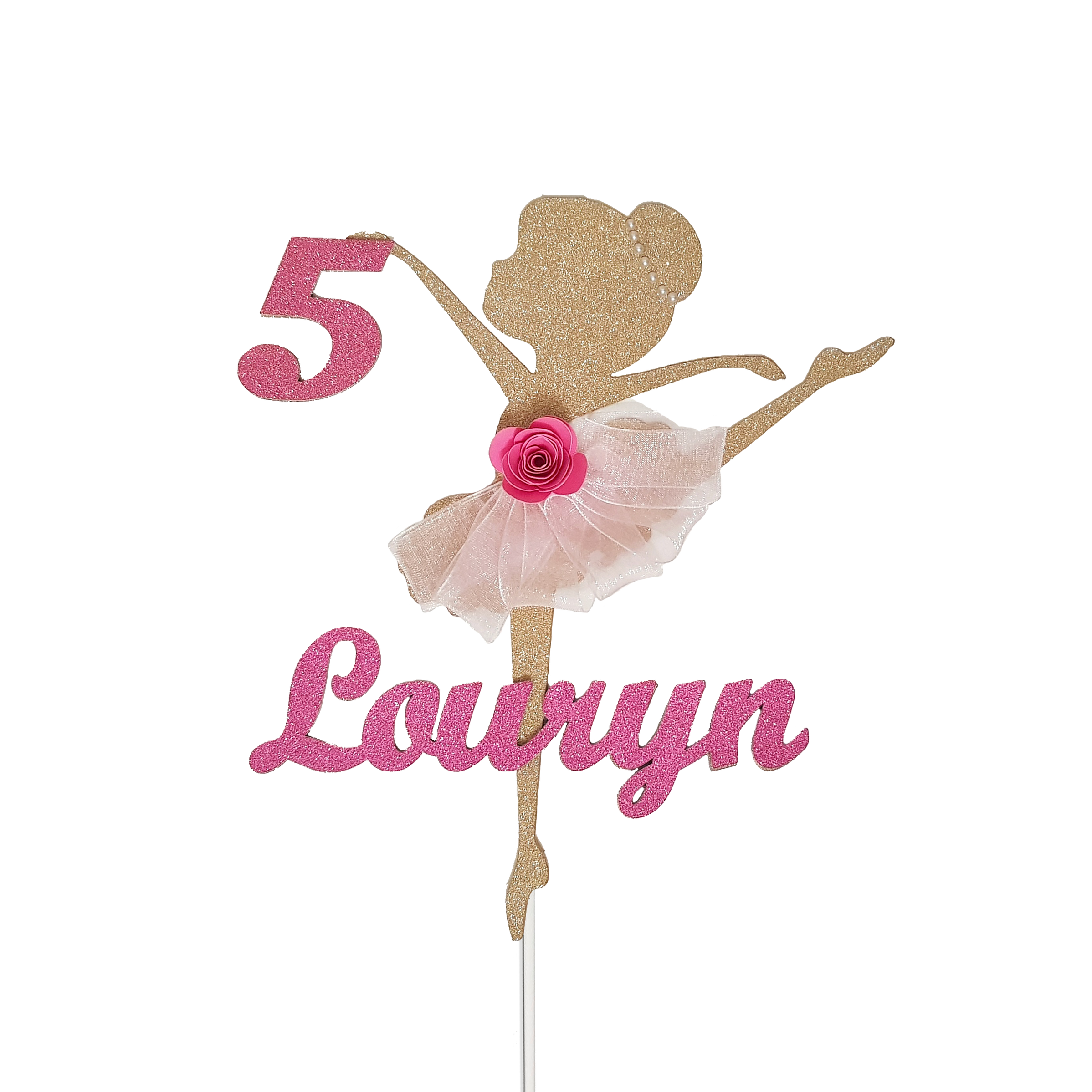 CYIOU Pack of 5 Ballerina Cake Decoration Ballerina Birthday Cake  Decoration Girls Cake Topper Birthday Ideal for Birthday Parties, Weddings,  Anniversaries (White) : Amazon.com.au: Toys & Games