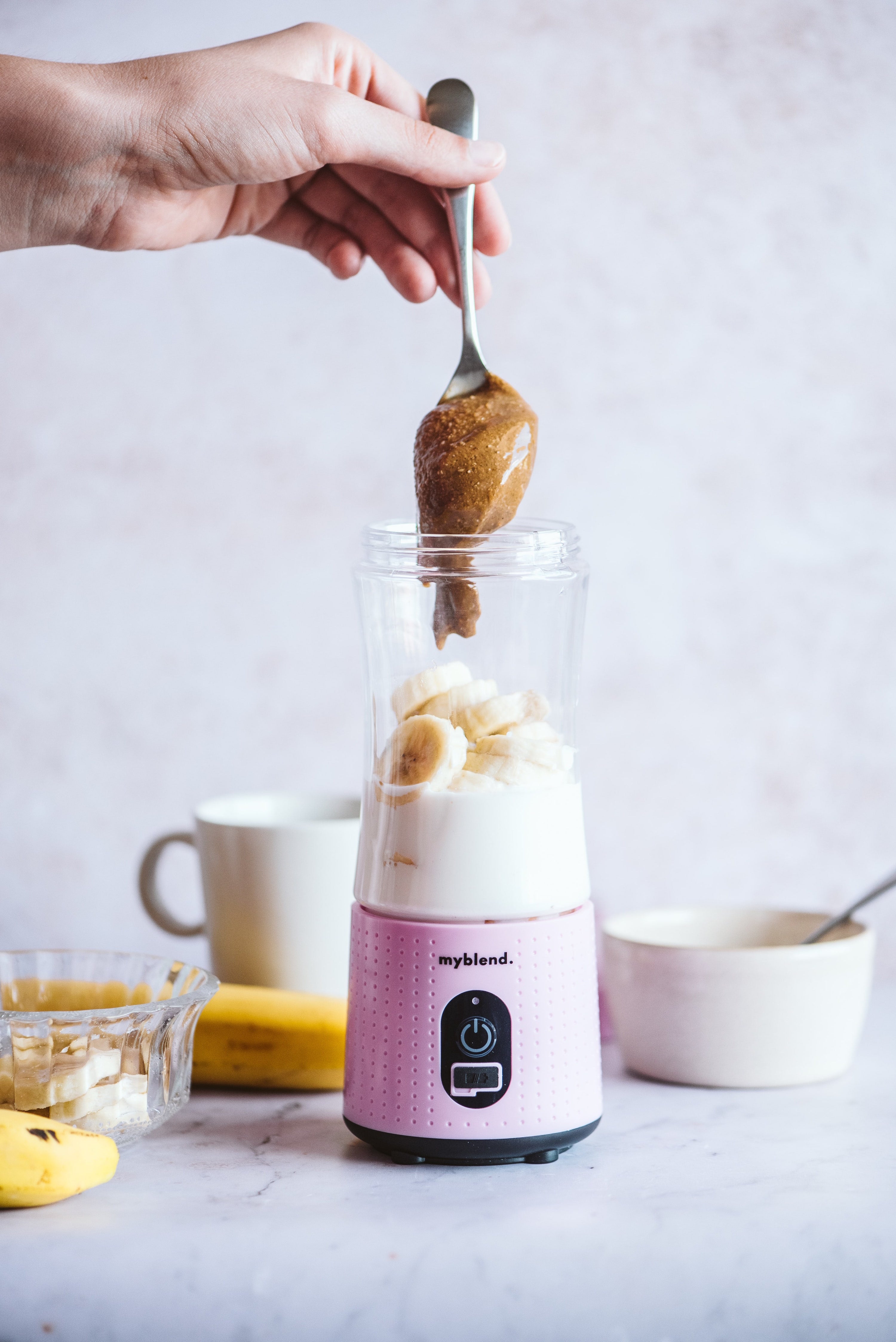 Jordnötssmör och banan Smoothie - MyBlend