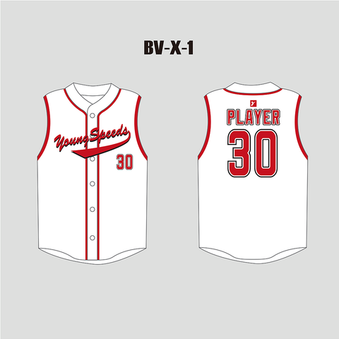 X5 Gradient Blue Blank Custom Sleeveless Baseball Jerseys