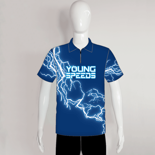 BJX4 Lightning Mens and Womens Custom Bowling Sublimated Jerseys - YoungSpeeds