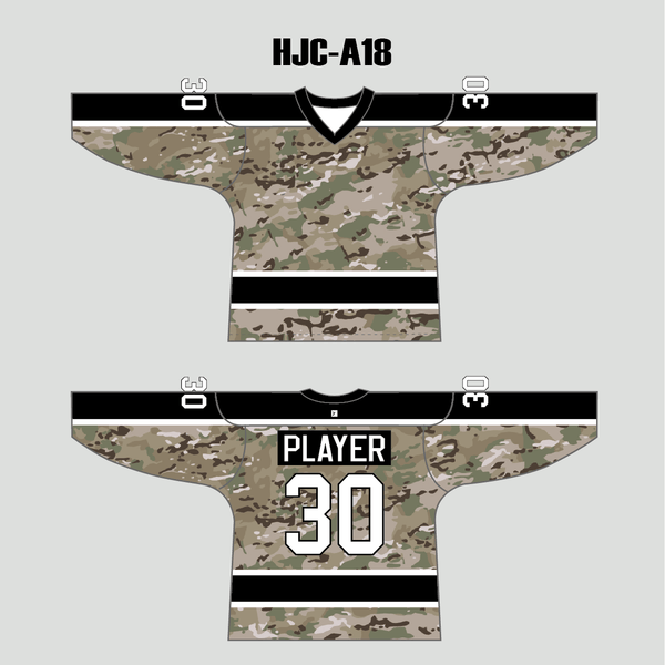H550C-CAM585C Camouflage Blank Hockey Jerseys –