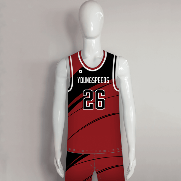 BSKC1 Sublimated Custom Mens Basketball Jerseys and Shorts - YoungSpeeds