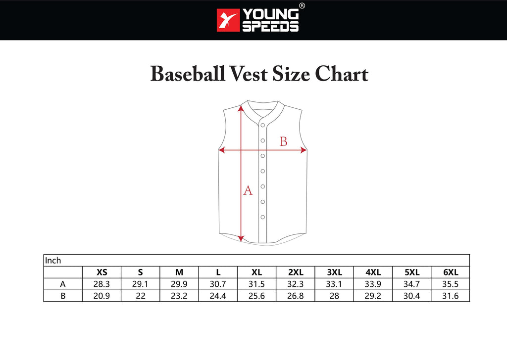 Sublimated Custom Baseball Softball Vest | YoungSpeeds