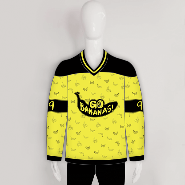 HJC165 Go Bananas Sublimated Custom Made Hockey Jerseys - YoungSpeeds