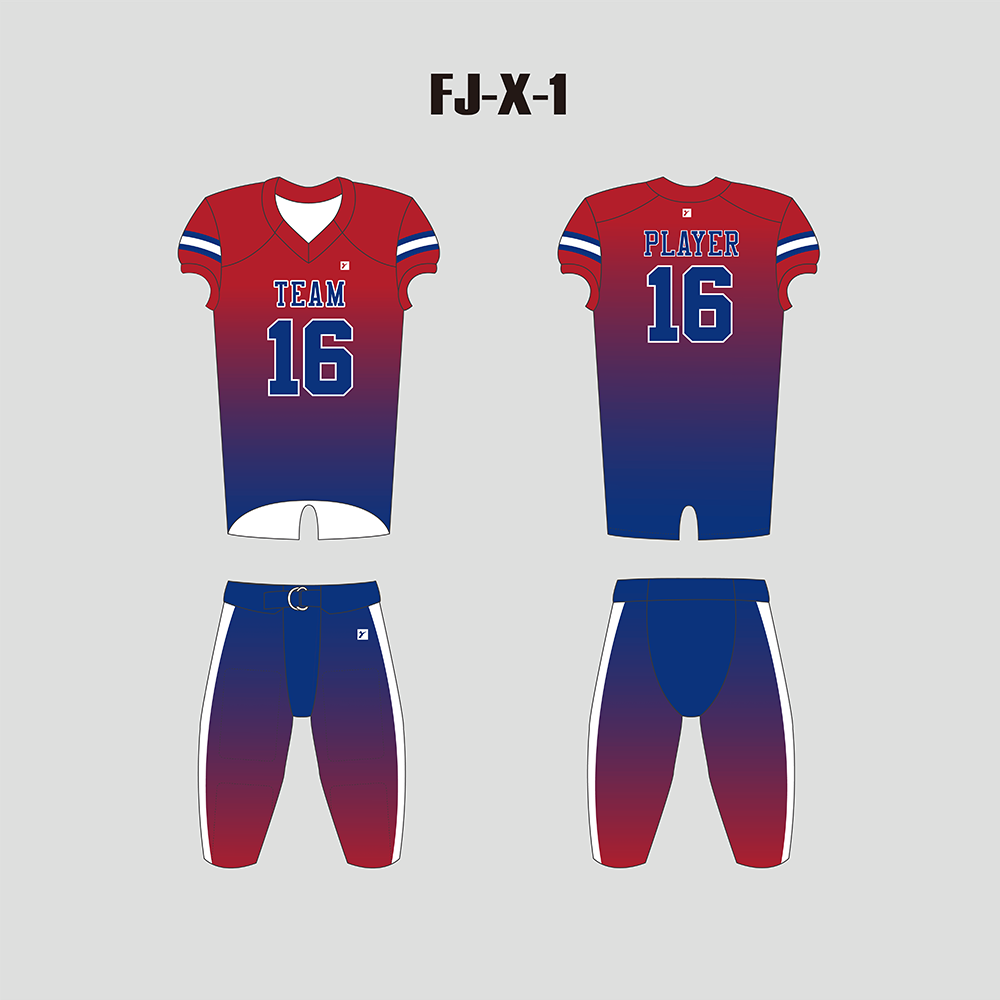 Inkjet Red White Blue Design Full Sublimation Printing Custom