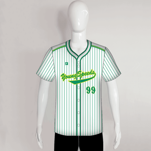 Trinity Lutheran School Fanthread™ Men's Away Pinstripe Baseball Jersey