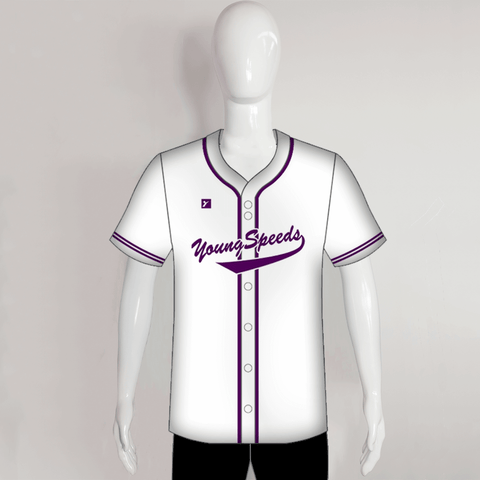 Custom Pinstripe Baseball Jersey Customized Full-button 