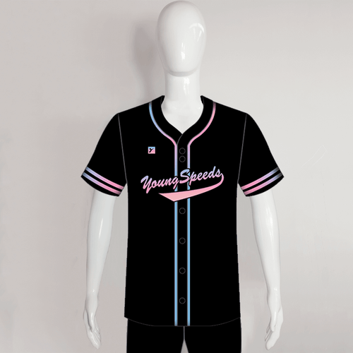 Bulk-buy Custom Baseball Uniforms Design Sublimated Boy Black