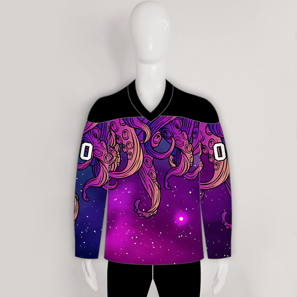 HJC174 Cool Starry Kraken Sublimated Custom Hockey Jerseys - YoungSpeeds