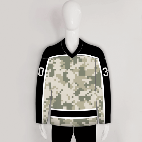 Military Camouflage Sublimated Custom Blank Hockey Jerseys - YoungSpeeds